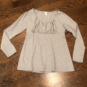 Sundance ruched grey t-shirt